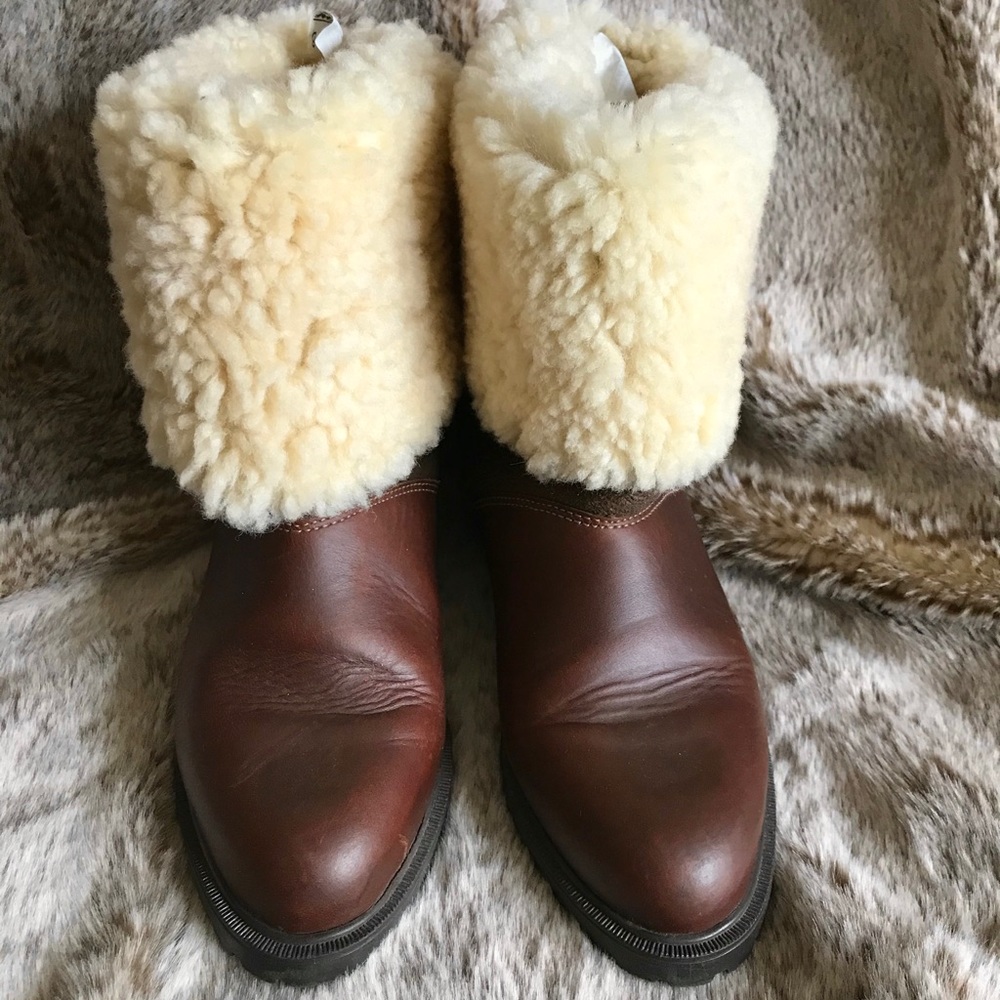 La Canadienne brown leather boots